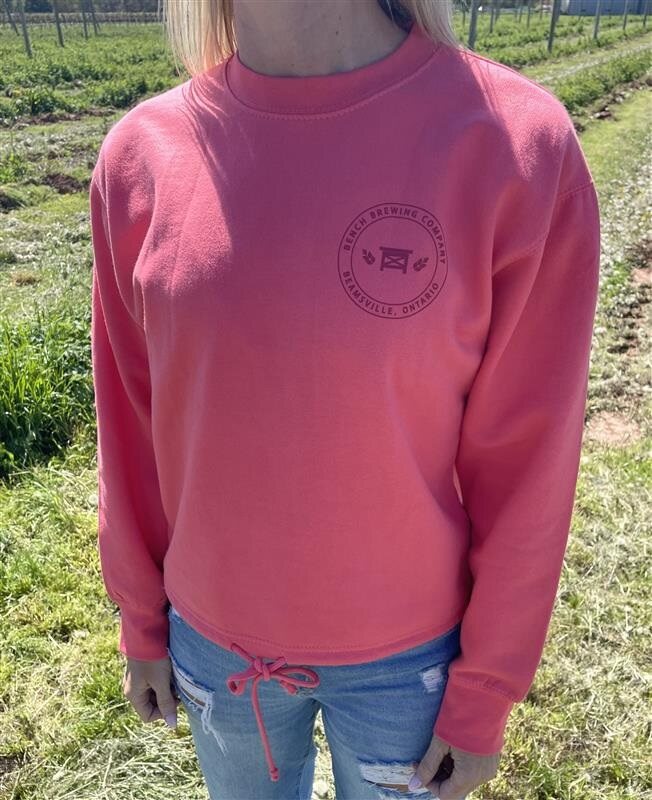 Women's Coral Crop Sweater